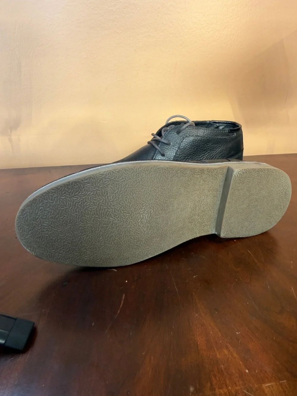 Men's‎ Black Leather Chukka Boots